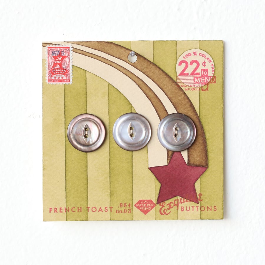 Image of Pea Green Button Card 41