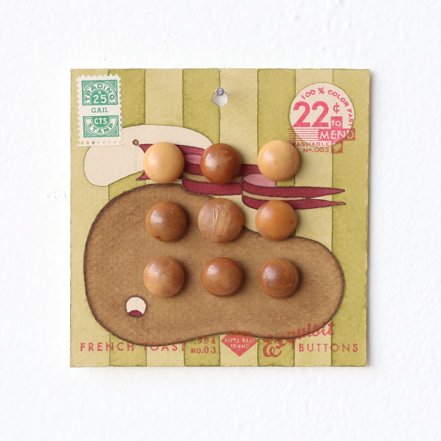 Image of Pea Green Button Card 42