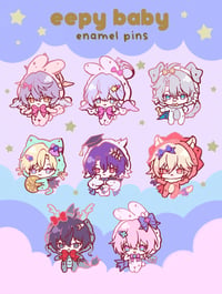 "Eepy Baby" Enamel Pins and Stickers (Honkai Star Rail)