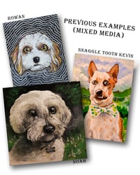 Image 2 of Custom Pet Portraits - Size 5x7 inches on Canvas
