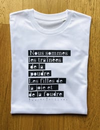 Image 3 of TEE-SHIRT blanc "LES FILLES DE LA FOUDRE" - Collab' PETITE POISSONE