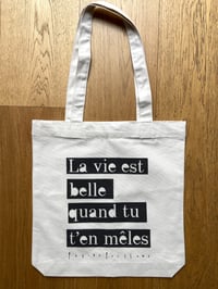 Image 4 of Tote bag "LA VIE EST BELLE" - COLLAB' PETITE POISSONE
