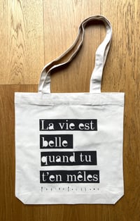 Image 3 of Tote bag "LA VIE EST BELLE" - COLLAB' PETITE POISSONE