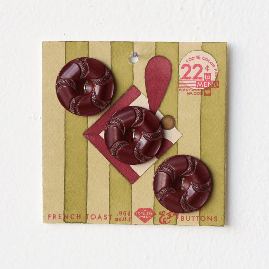 Image of Pea Green Button Card 52