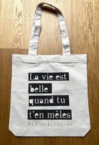 Image 5 of Tote bag "LA VIE EST BELLE" - COLLAB' PETITE POISSONE