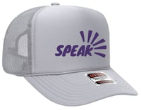 Image 3 of SPEAK Printed Trucker Cap - 3 color options