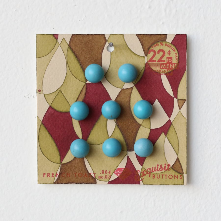 Image of Pea Green Button Card 53