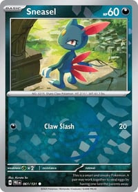 Sneasel (Poke Ball Pattern) - SV: Prismatic Evolutions - Lightly Played