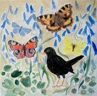 Wild Garden Original Painting On Canvas