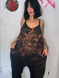 Image 3 of “SAGITTARIUS” CUSTOM BLEACH PAINTED BAGGY JUMPER MEDIUM