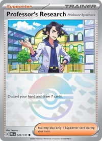 Professor's Research [Professor Sycamore] (Poke Ball Pattern) - SV: Prismatic Evolutions - Near Mint