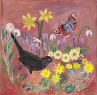 Spring Garden Original Painting On Canvas