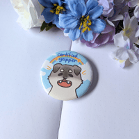 Image 1 of Certified Yapper Button Pin
