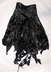 Image 5 of leather & pvc "frankenstein" skirt