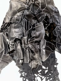 Image 4 of leather & pvc "frankenstein" skirt