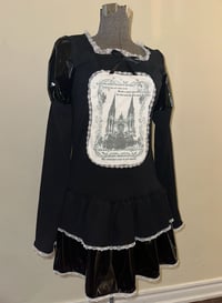 Image 2 of "monophobia" print cutsew + pvc OP