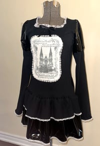 Image 1 of "monophobia" print cutsew + pvc OP