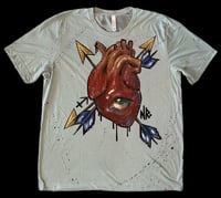 Image 1 of “SAGITTARIUS” CUSTOM HAND PAINTED T-SHIRT XL