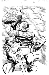 Image 1 of Peacemaker Presents: The Vigilante/Eagly Double Feature issue 2 Original art + FREE signed comic