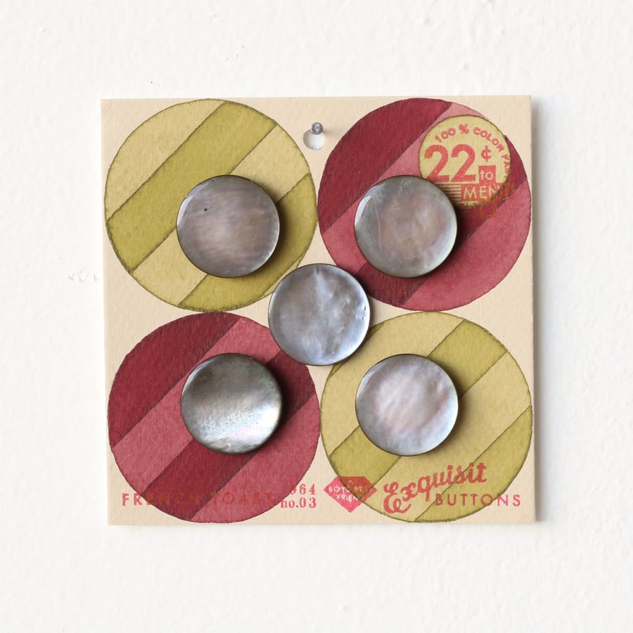 Image of Pea Green Button Card 55