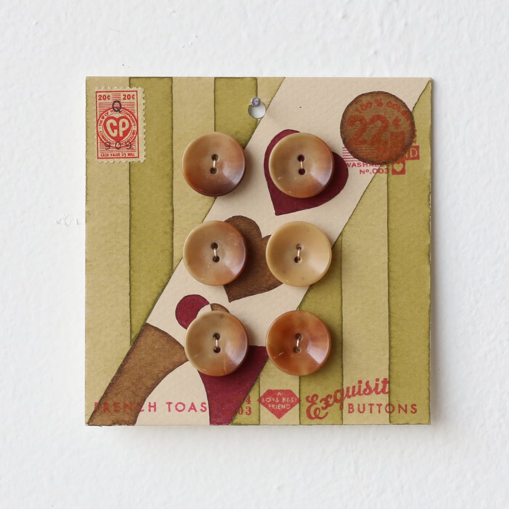 Image of Pea Green Button Card 57