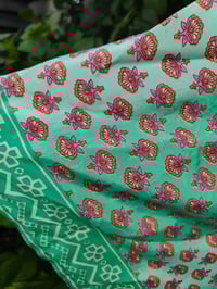 Image 6 of TULUM co ord set FRILL skirt - Green Pink