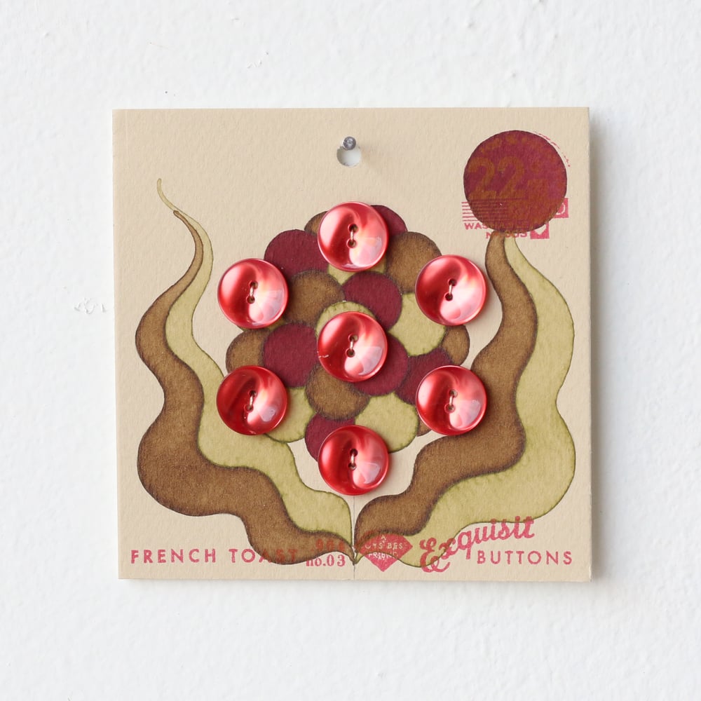 Image of Pea Green Button Card 59