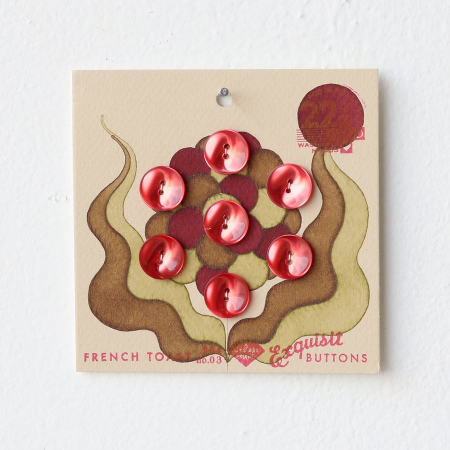 Image of Pea Green Button Card 59