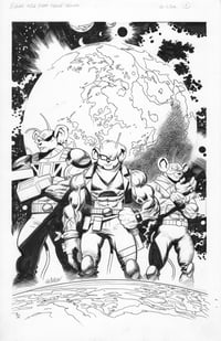 Image 2 of Biker Mice From Mars issue 1 Original Art + FREE Signed Comic and Print