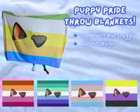 Image 1 of Puppy Pride Throw Blanket