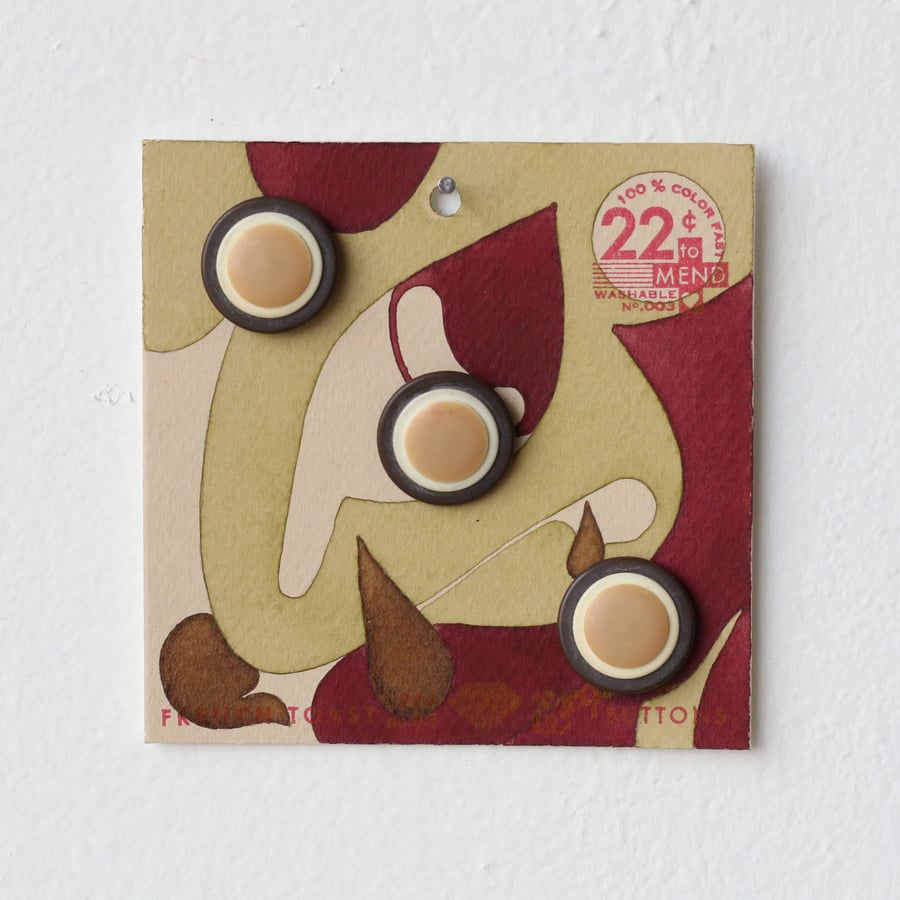Image of Pea Green Button Card 65