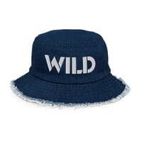 Image 2 of Wild One Distressed Denim Bucket Hat