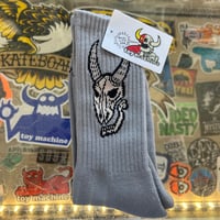 TOY MACHINE SOCKS - ROWLEY SKULL GREY