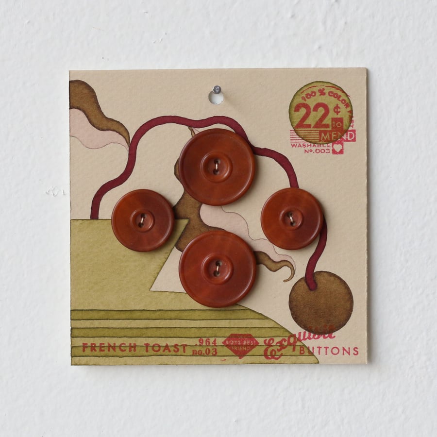 Image of Pea Green Button Card 72