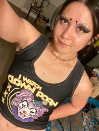Image 7 of Clown Porn Crop Top (Black)