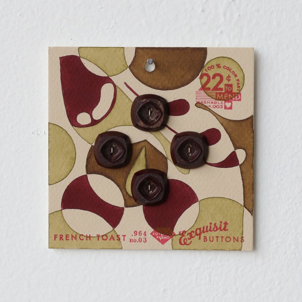 Image of Pea Green Button Card 73