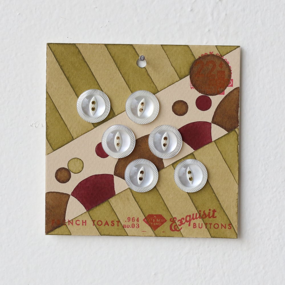 Image of Pea Green Button Card 74