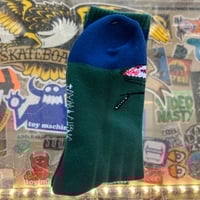 TOY MACHINE SOCKS - BORED SECT GREEN/NAVY