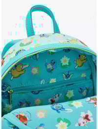 Image 4 of   Loungefly Pokémon Water Type Lily Pad Allover Print Mini Backpack - BoxLunch Exclusive