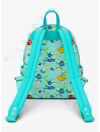 Image 3 of   Loungefly Pokémon Water Type Lily Pad Allover Print Mini Backpack - BoxLunch Exclusive