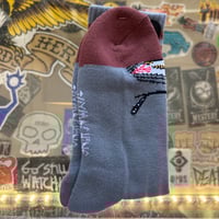 TOY MACHINE SOCKS - BORED SECT GREY/BROWN