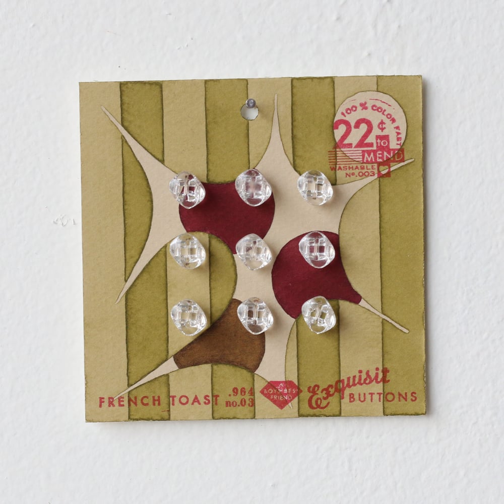 Image of Pea Green Button Card 77