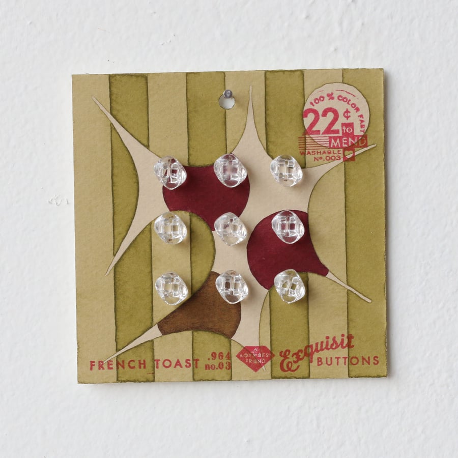Image of Pea Green Button Card 77
