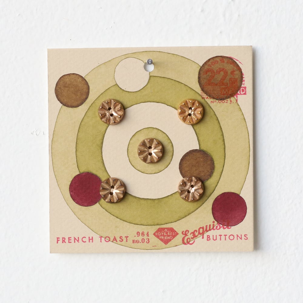 Image of Pea Green Button Card 81