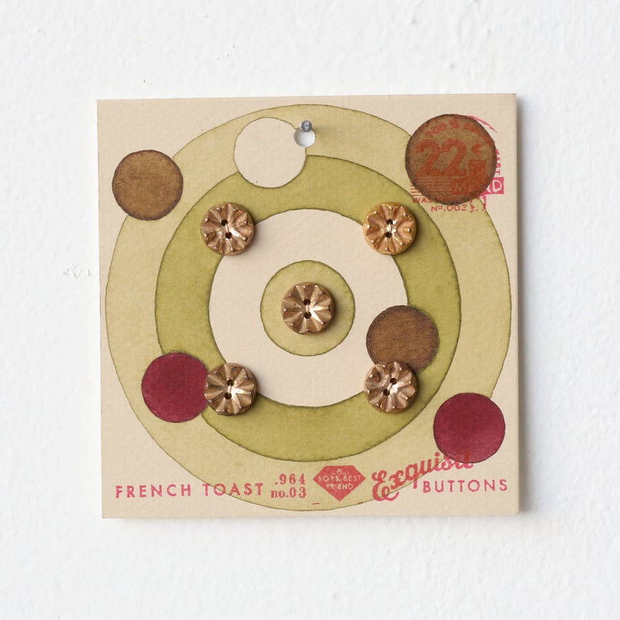 Image of Pea Green Button Card 81