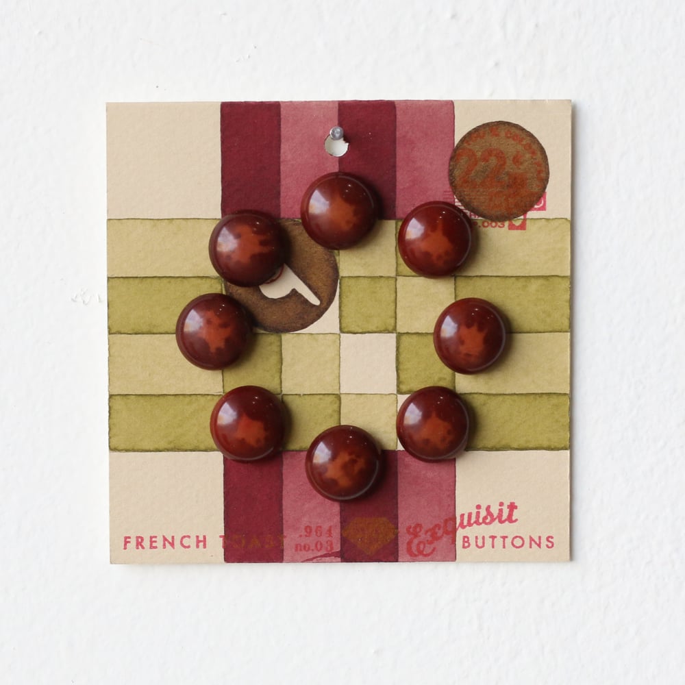 Image of Pea Green Button Card 84