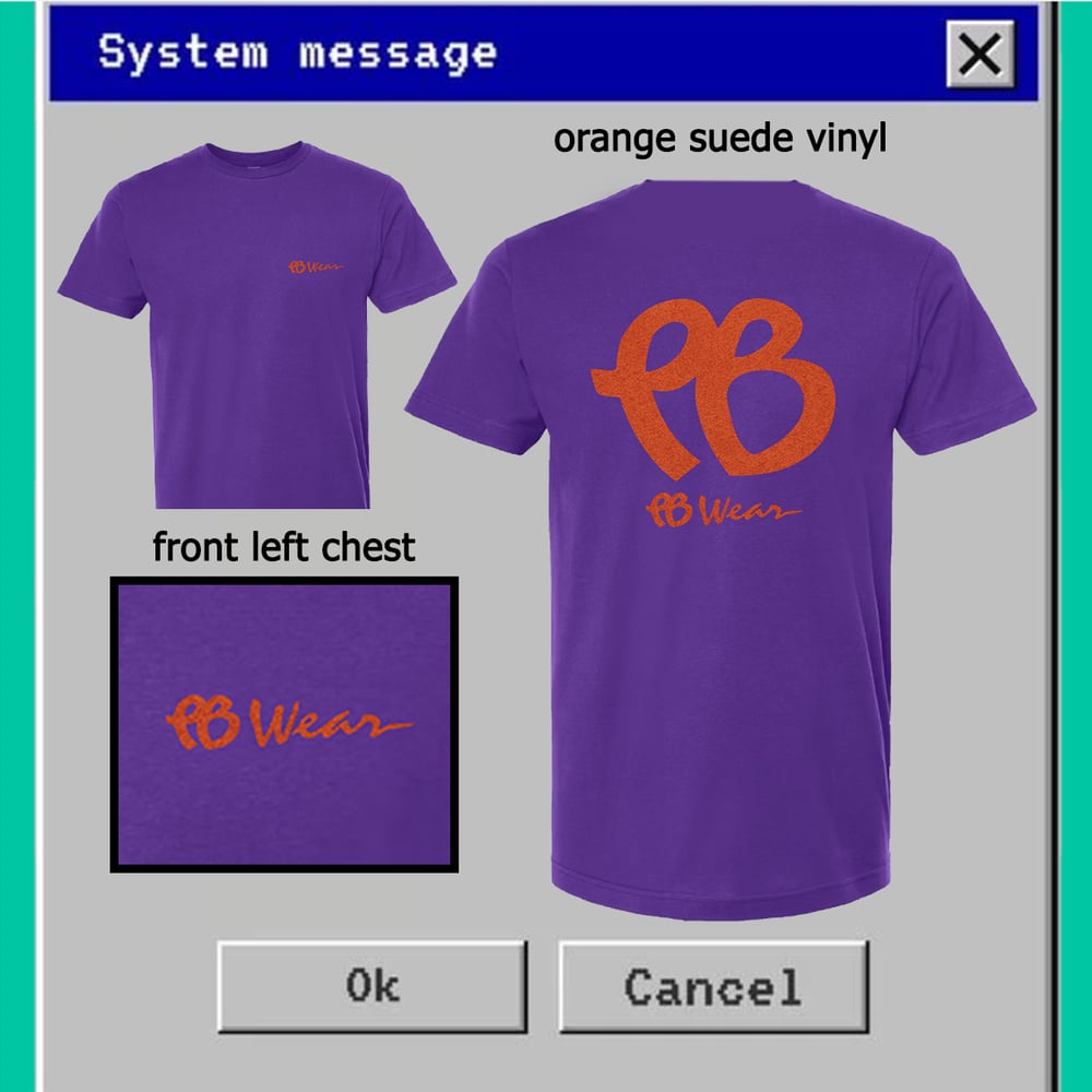 Image of w/ da suede P on da back