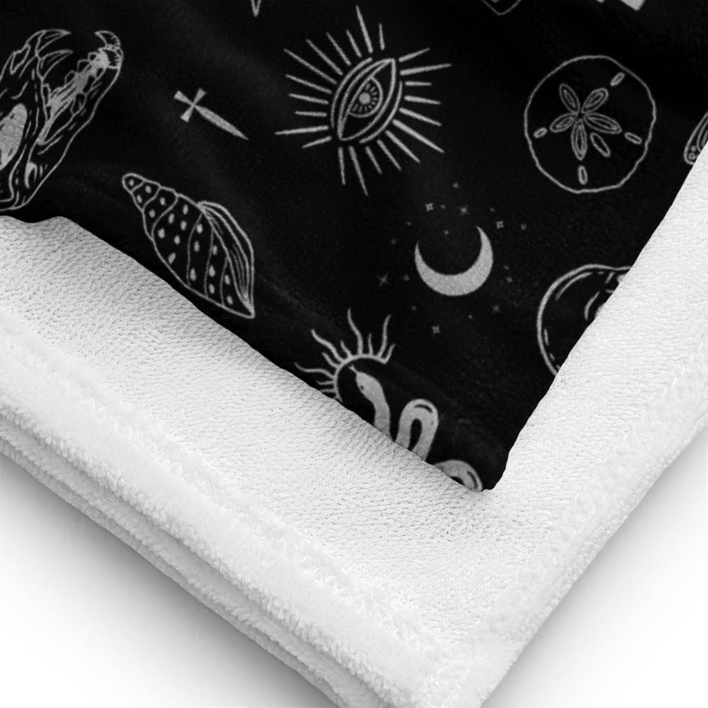 Occult Beach 30x60 Black Towel