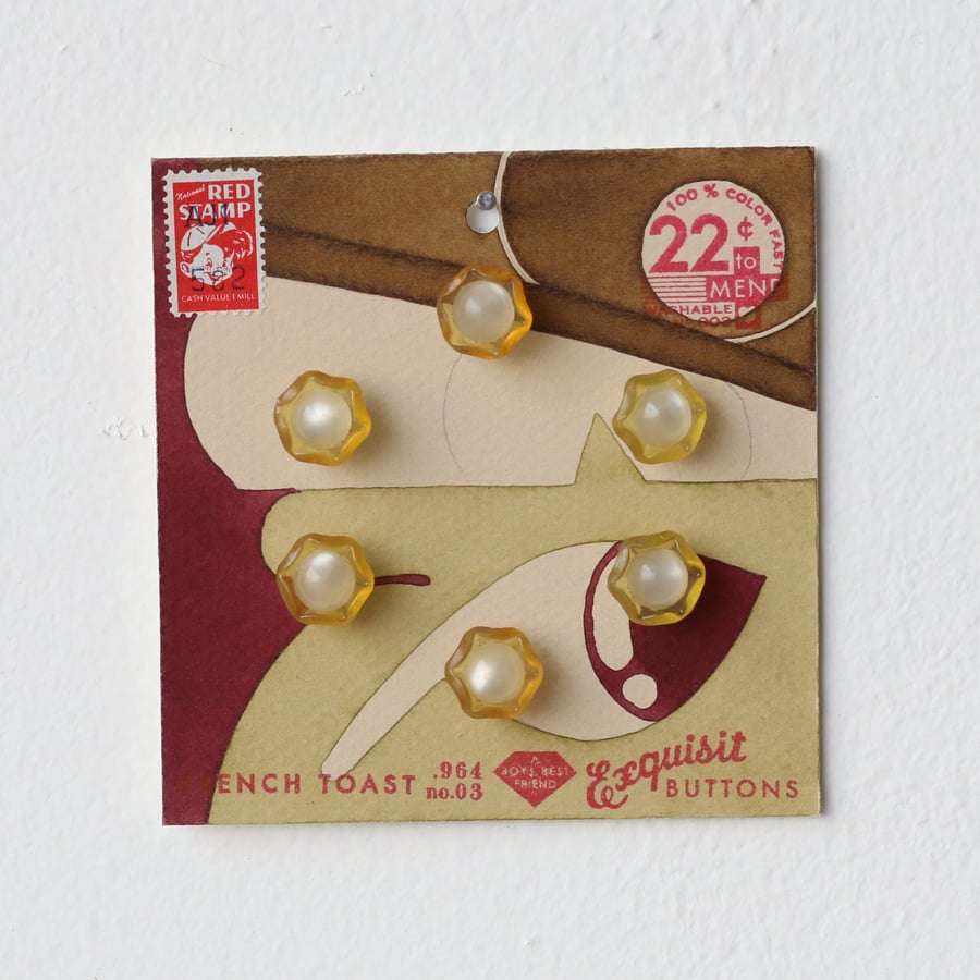 Image of Pea Green Button Card 87