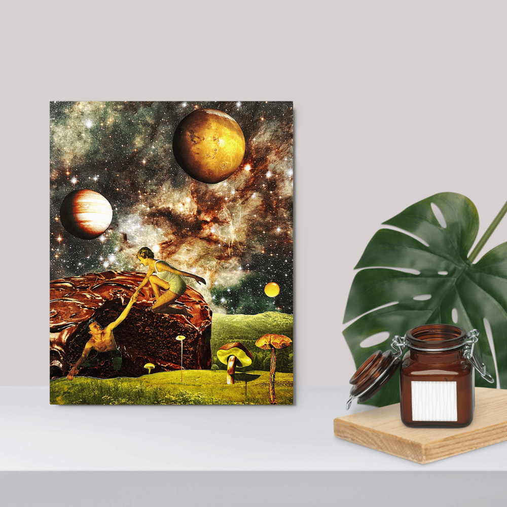 Image of FREE SHIPPING - For the Love of Chocolate Cake - 8x10 inch - Metal Print